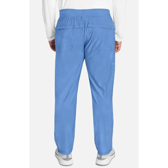 Cherokee Workwear Scrubs Men's 2XLT Tall Tapered Leg Pull Pant Ciel Blue CK185 - Picture 3 of 5